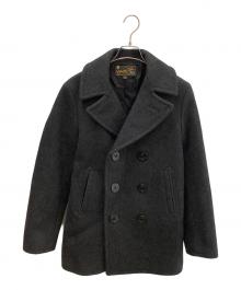 UNITED CARR by Buzz Rickson's（ユナイテッドカー バイ バズリクソンズ）の古着「UNITED CARR by BUZZ RICKSON'S(ユナイテッドカー バイ バズリクソンズ)26oz WOOL MELTON PER COAT」｜チャコールグレー