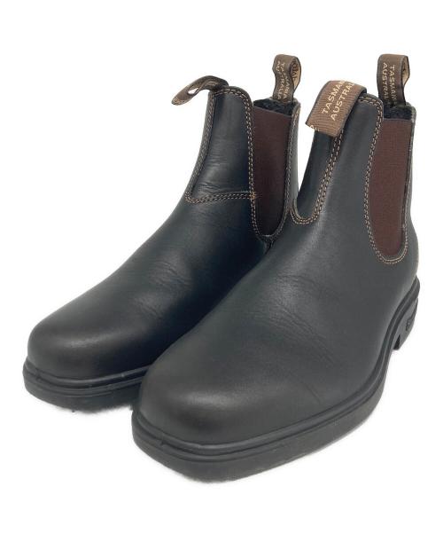 BLUND STONE（ブランドストーン）BLUND STONE (ブランドストーン) DRESS/ドレス ブラウン ナチュラルレザー サイドゴアブーツ ブラック サイズ:6の古着・服飾アイテム