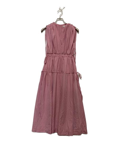 CELFORD（セルフォード）CELFORD (セルフォード) リボンノ-スリ-ブワンピ-ス ピンク サイズ:36の古着・服飾アイテム