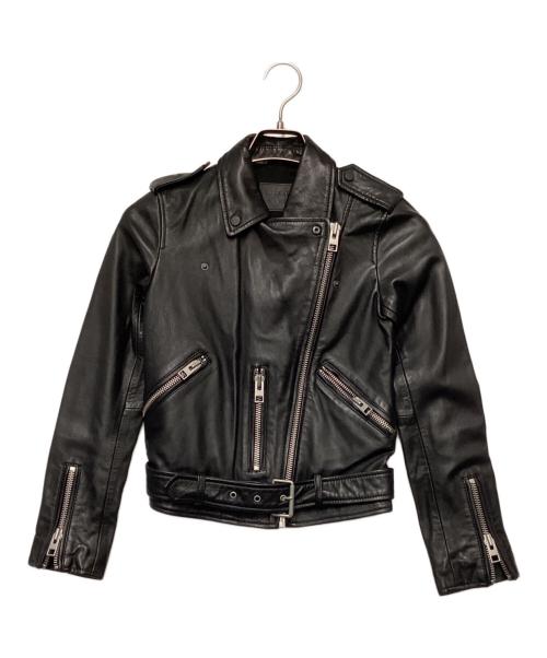 ALL SAINTS（オールセインツ）ALL SAINTS (オールセインツ) レザーダブルライダースジャケット ブラック サイズ:不明の古着・服飾アイテム