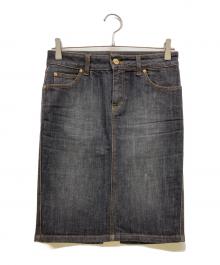 GUCCI（グッチ）の古着「デニムスカート」｜ブラック