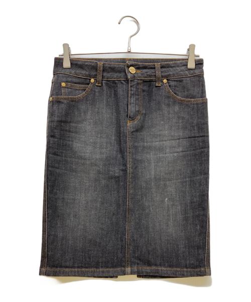 GUCCI（グッチ）GUCCI (グッチ) デニムスカート ブラック サイズ:40の古着・服飾アイテム