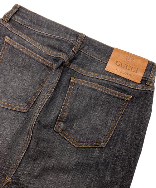 GUCCI（グッチ）GUCCI (グッチ) デニムスカート ブラック サイズ:40の古着・服飾アイテム