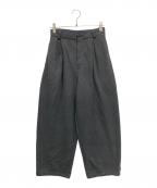 ETRE TOKYOエトレトウキョウ）の古着「スウェットタックパンツ」｜チャコールグレー