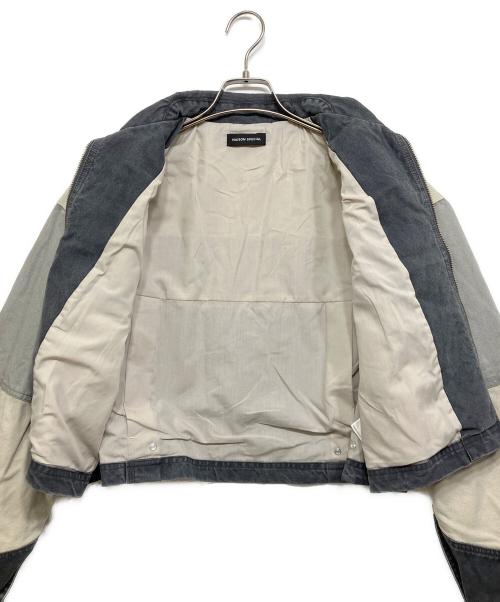 MAISON SPECIAL（メゾンスペシャル）MAISON SPECIAL (メゾンスペシャル) Aging Processing Color Block Oxford Jacket ブラック サイズ:Free 未使用品の古着・服飾アイテム