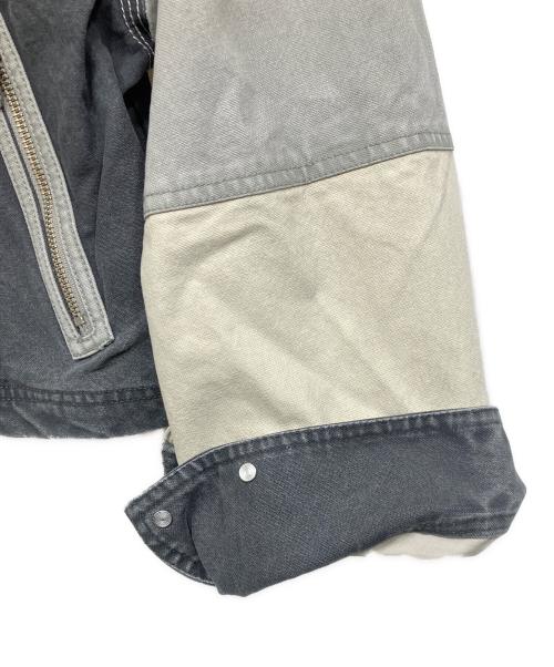 MAISON SPECIAL（メゾンスペシャル）MAISON SPECIAL (メゾンスペシャル) Aging Processing Color Block Oxford Jacket ブラック サイズ:Free 未使用品の古着・服飾アイテム