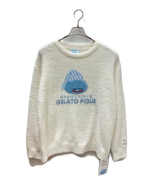 GELATO PIQUE HOMME（ジェラートピケ オム）GELATO PIQUE HOMME ドラゴンクエスト (ドラゴンクエスト) GELATO PIQUE HOMME(ジェラートピケ オム)ベビモコプルオーバー&ボーダーロングパンツセット ブルー サイズ:Ｍ 未使用品の古着・服飾アイテム