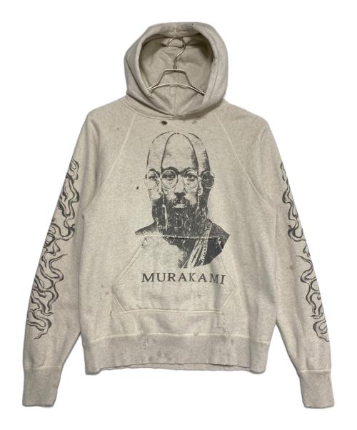 SAINT MICHAEL（セントマイケル）SAINT MICHAEL (セントマイケル) 村上隆 (ムラカミタカシ) 21SS MURAKAMI Hoodie オートミール サイズ:Lの古着・服飾アイテム
