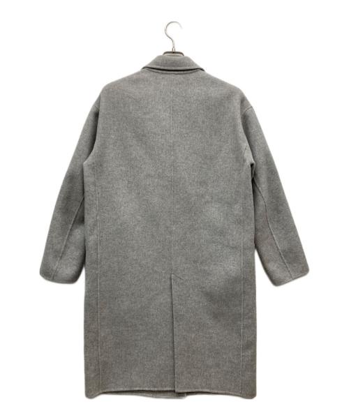 FRAMeWORK（フレームワーク）FRAMeWORK (フレームワーク) SUPER160’sダブルブレストコート グレー サイズ:SIZE 36の古着・服飾アイテム