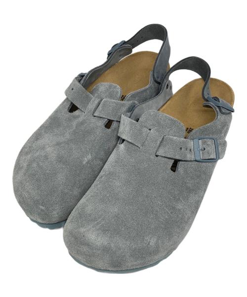 BIRKENSTOCK（ビルケンシュトック）BIRKENSTOCK (ビルケンシュトック) スウェードサンダル グレー サイズ:28㎝の古着・服飾アイテム