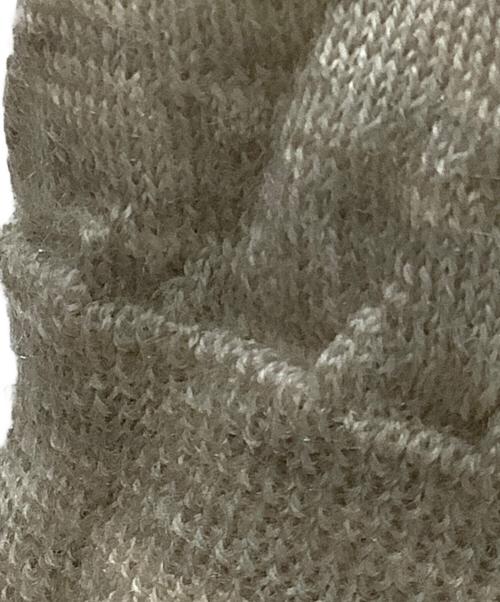 45R（フォーティファイブ・アール）45R (フォーティファイブ・アール) ウォッシャブルウールのフレアTシャツ ベージュの古着・服飾アイテム