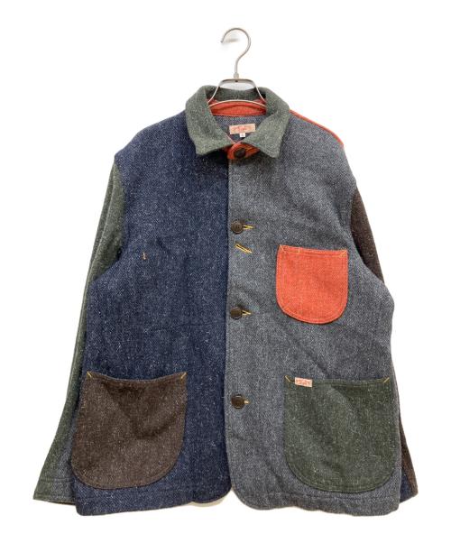 SUGAR CANE（シュガーケーン）SUGAR CANE (シュガーケーン) ウールクレイジーワークジャケット グレー サイズ:SIZE Lの古着・服飾アイテム