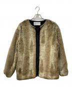 EVER AFTER×BEAUTY IN SIMPLICITYエバーアフター×）の古着「FAKE FUR COAT　EVA-06103」｜ブラウン