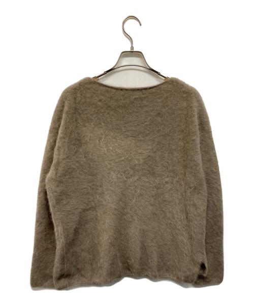 FRAMeWORK（フレームワーク）FRAMeWORK (フレームワーク) FOX/CASHMERE （フォックス　カシミヤ） ボートネック プルオーバー ベージュ サイズ:FREEの古着・服飾アイテム