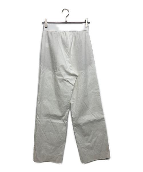 MUSE de Deuxieme Classe（ミューズ ドゥーズィエム クラス）MUSE de Deuxieme Classe (ミューズ ドゥーズィエム クラス) stretch twill タックパンツ ホワイト サイズ:38の古着・服飾アイテム