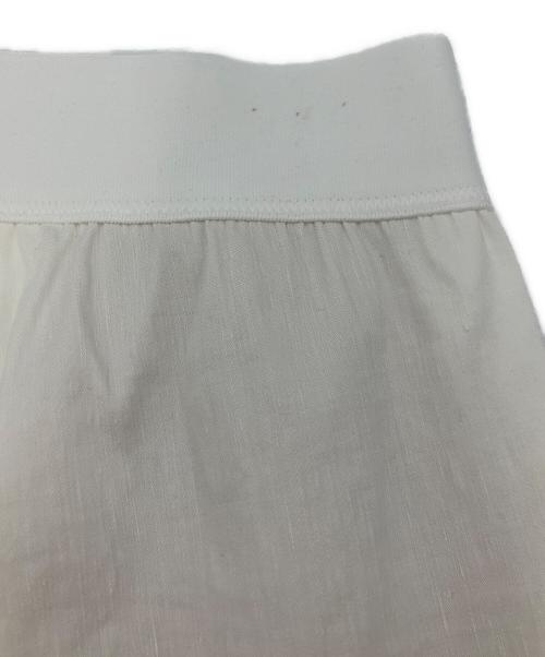 MUSE de Deuxieme Classe（ミューズ ドゥーズィエム クラス）MUSE de Deuxieme Classe (ミューズ ドゥーズィエム クラス) stretch twill タックパンツ ホワイト サイズ:38の古着・服飾アイテム
