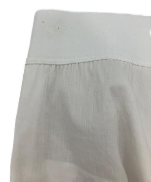 MUSE de Deuxieme Classe（ミューズ ドゥーズィエム クラス）MUSE de Deuxieme Classe (ミューズ ドゥーズィエム クラス) stretch twill タックパンツ ホワイト サイズ:38の古着・服飾アイテム