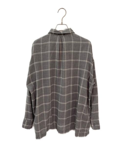 REMI RELIEF（レミレリーフ）REMI RELIEF (レミレリーフ) VIYELLA CHECK 2WAY SHIRT グレー サイズ:Mの古着・服飾アイテム