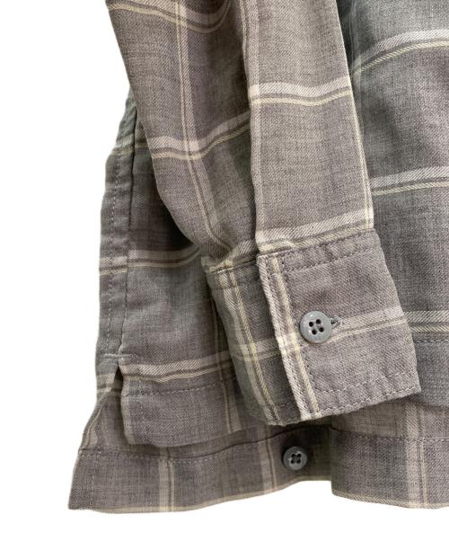 REMI RELIEF（レミレリーフ）REMI RELIEF (レミレリーフ) VIYELLA CHECK 2WAY SHIRT グレー サイズ:Mの古着・服飾アイテム