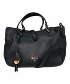 BOLDRINI SELLERIAボルドリーニ セレリア）の古着「ラウンドトート (S)」｜ブラック