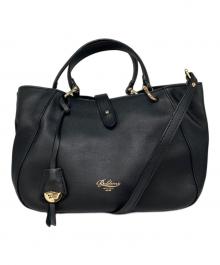 BOLDRINI SELLERIA（ボルドリーニ セレリア）の古着「ラウンドトート (S)」｜ブラック