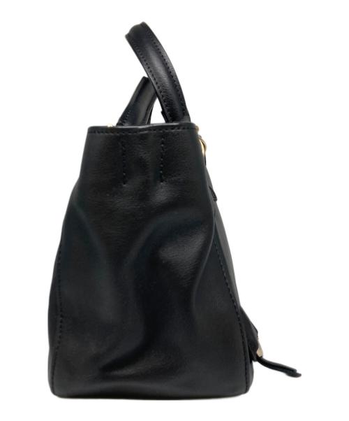 BOLDRINI SELLERIA（ボルドリーニ セレリア）BOLDRINI SELLERIA (ボルドリーニ セレリア) ラウンドトート (S) ブラック サイズ:-の古着・服飾アイテム