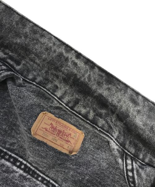 LEVI'S（リーバイス）LEVI'S (リーバイス) ケミカルウォッシュデニムジャケット ブラック サイズ:Sの古着・服飾アイテム