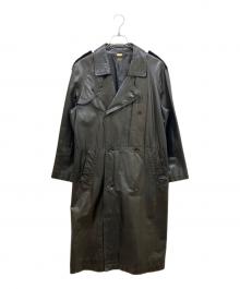 D'URBAN（ダーバン）の古着「レザー トレンチコート」｜ブラック