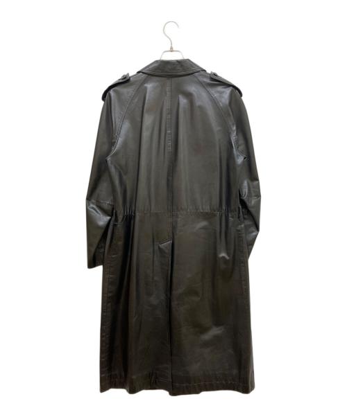D'URBAN（ダーバン）D'URBAN (ダーバン) レザー トレンチコート ブラック サイズ:90−5の古着・服飾アイテム