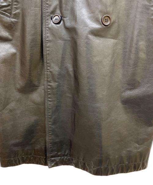 D'URBAN（ダーバン）D'URBAN (ダーバン) レザー トレンチコート ブラック サイズ:90−5の古着・服飾アイテム
