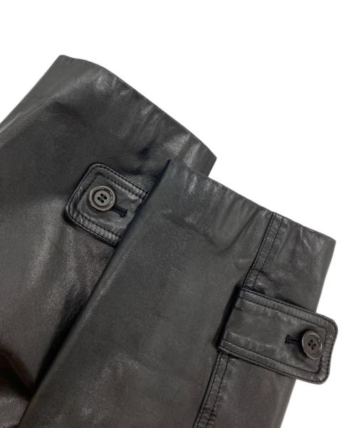D'URBAN（ダーバン）D'URBAN (ダーバン) レザー トレンチコート ブラック サイズ:90−5の古着・服飾アイテム