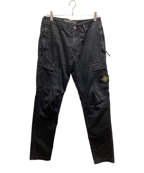 STONE ISLAND（ストーンアイランド）STONE ISLAND (ストーンアイランド) Straight-Leg Cargo Trousers ブラック サイズ:W31の古着・服飾アイテム