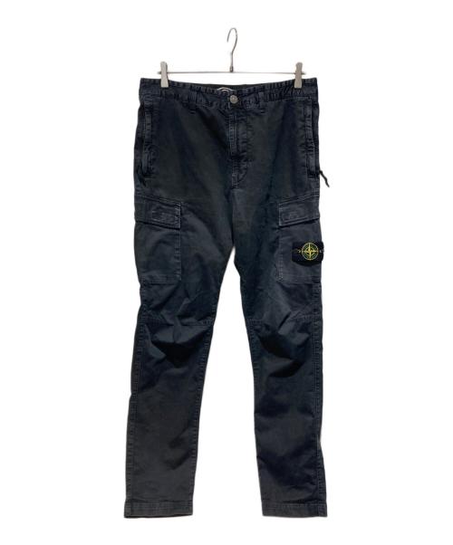STONE ISLAND（ストーンアイランド）STONE ISLAND (ストーンアイランド) Straight-Leg Cargo Trousers ブラック サイズ:W32の古着・服飾アイテム
