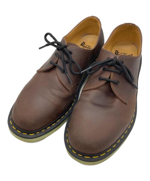 Dr.Martens（ドクターマーチン）Dr.Martens (ドクターマーチン) バイカラ-3ホールシューズ ブラウン サイズ:UK9の古着・服飾アイテム
