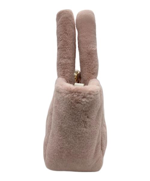 LOVERARY by FEILER（ラブラリー バイ フェイラー）LOVERARY by FEILER (ラブラリー バイ フェイラー) 2WAYバッグ/ラブラリーロゴ フェイクファーバッグ ピンクの古着・服飾アイテム