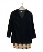 DRIES VAN NOTENドリスヴァンノッテン）の古着「レイヤードワンピース」｜ブラック