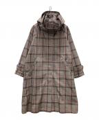 allurevilleアルアバイル）の古着「ライナー付チェックコート」｜グレー
