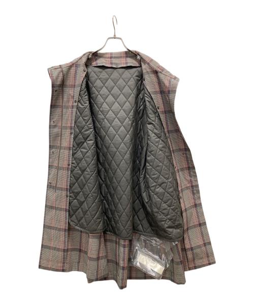 allureville（アルアバイル）allureville (アルアバイル) ライナー付チェックコート グレー サイズ:FREEの古着・服飾アイテム