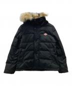DANTONダントン）の古着「FAKE FAR HOODED DOWN JACKET」｜ブラック
