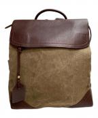 gentenゲンテン）の古着「ミモザ・ベーシックリュック」｜ブラウン×カーキ