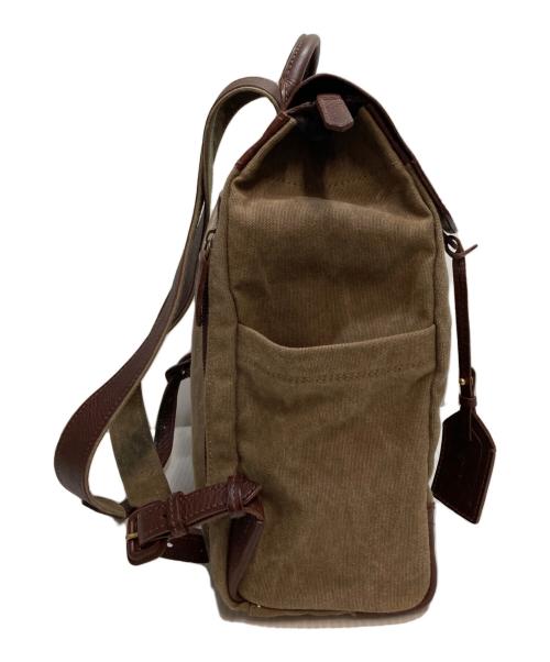 genten（ゲンテン）genten (ゲンテン) ミモザ・ベーシックリュック ブラウン×カーキの古着・服飾アイテム