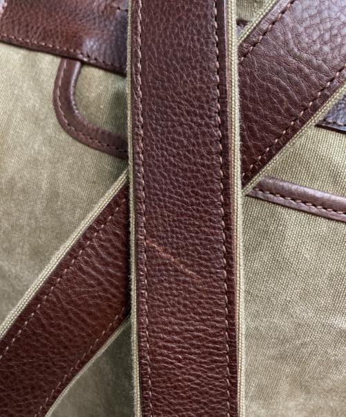 genten（ゲンテン）genten (ゲンテン) ミモザ・ベーシックリュック ブラウン×カーキの古着・服飾アイテム