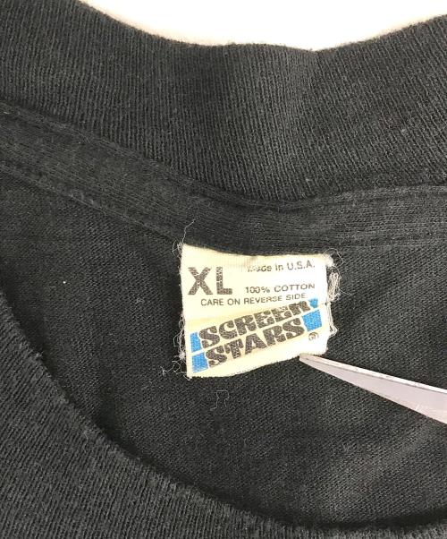 SCREEN STARS（スクリーンズスターズ）SCREEN STARS (スクリーンズスターズ) 80sプリントTシャツ ブラック サイズ:XLの古着・服飾アイテム
