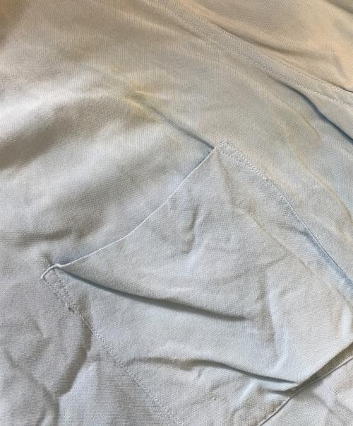 National（ナショナル）National (ナショナル) 刺繍入り オープンカラーシャツ スカイブルー サイズ:Ｌの古着・服飾アイテム