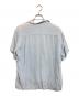 National (ナショナル) 刺繍入り オープンカラーシャツ スカイブルー サイズ:Ｌ：13000円