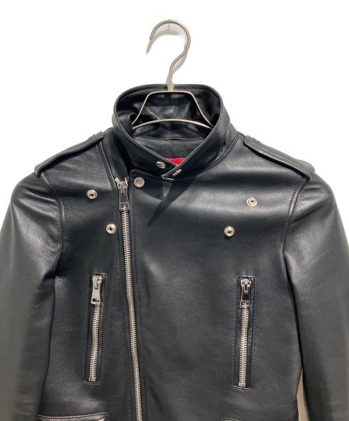 GUCCI（グッチ）GUCCI (グッチ) ライダースジャケット ブラック サイズ:38の古着・服飾アイテム