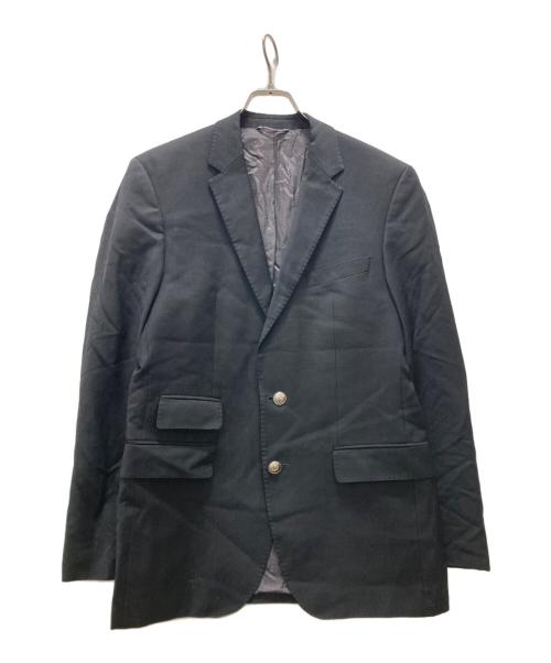 BOSS HUGO BOSS（ボス ヒューゴボス）BOSS HUGO BOSS (ボス ヒューゴボス) メタル釦テーラードジャケット ブラック サイズ:46の古着・服飾アイテム