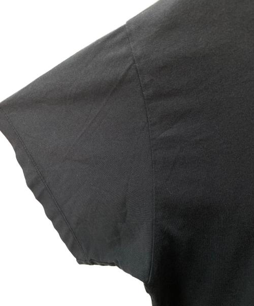 MM6 Maison Margiela（エムエムシックスメゾンマルジェラ）MM6 Maison Margiela (エムエムシックスメゾンマルジェラ) UNDER CONSTRUCTION SHORT SLEEVE T-SHIRT ブラック サイズ:XSの古着・服飾アイテム