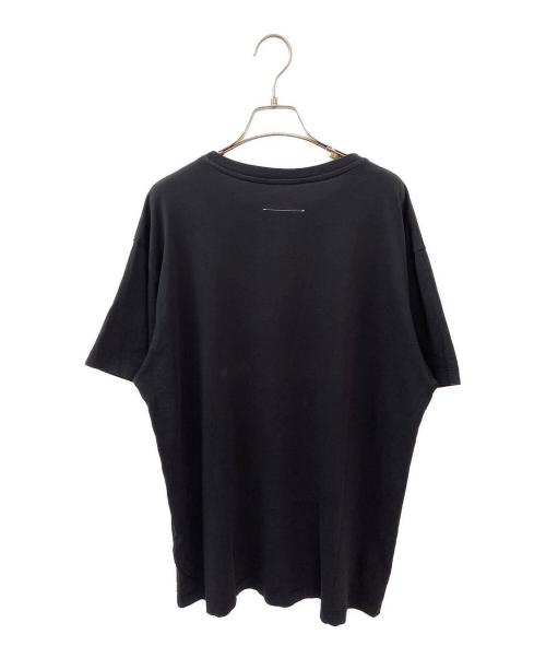 MM6 Maison Margiela（エムエムシックスメゾンマルジェラ）MM6 Maison Margiela (エムエムシックスメゾンマルジェラ) UNDER CONSTRUCTION SHORT SLEEVE T-SHIRT ブラック サイズ:XSの古着・服飾アイテム