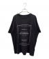MM6 Maison Margiela（エムエムシックスメゾンマルジェラ）の古着「UNDER CONSTRUCTION SHORT SLEEVE T-SHIRT」｜ブラック